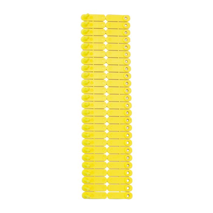 Boucles de marquage Ukal tag jaune marquage de 101-200 X100 non emballées