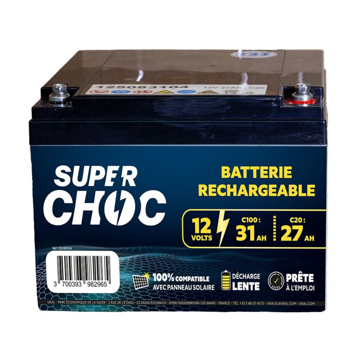 Batterie rechargeable 12V 31Ah SUPERCHOC 