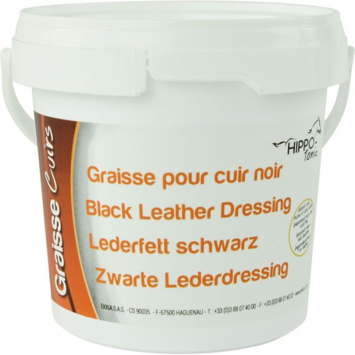 Graisse pour cuir noir HIPPOTONIC 500mL