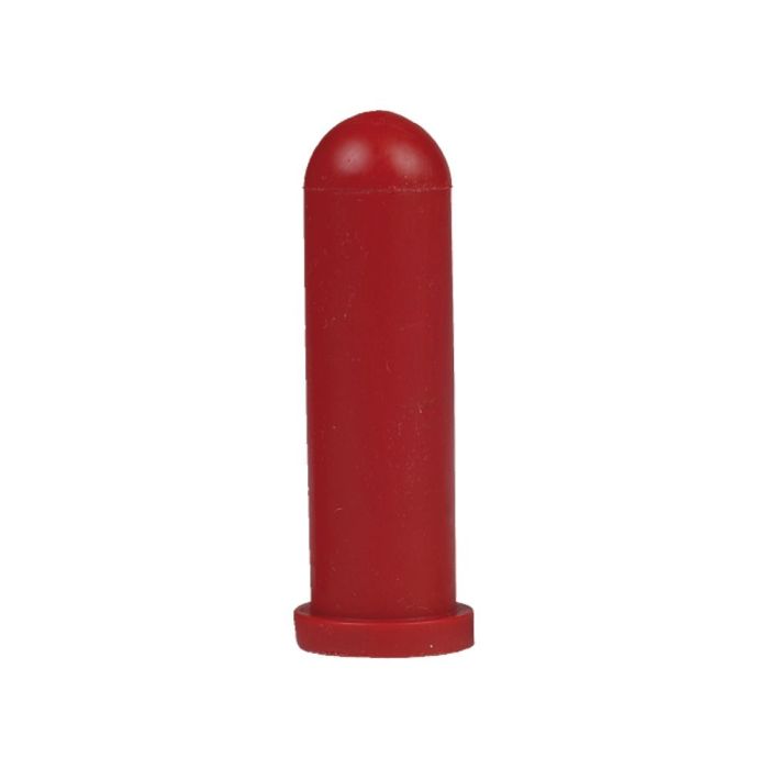 5 red cylindric teats, 10cm 