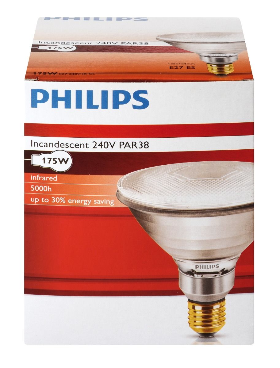 Philips Ir Lampe Par 175W Klar